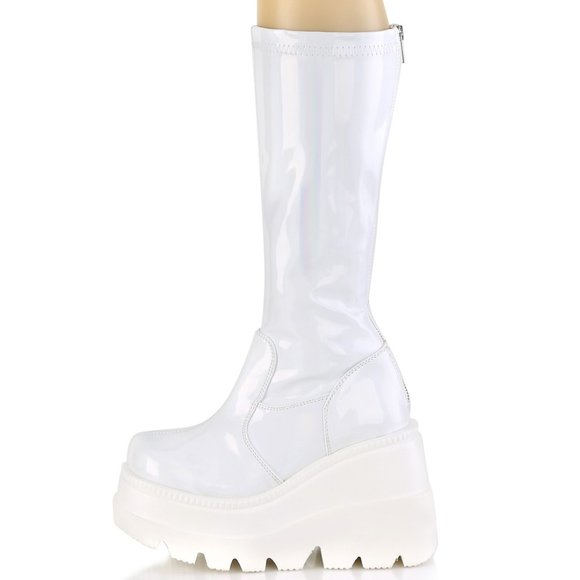 Shoes - Gothic Platform Wedge Heel Knee High Boots